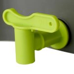 Close-up of the liquid drainage tap on the Maze Bokashi Bin