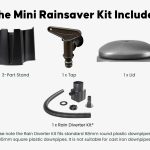 Mini Rainsaver 100 Litre Black Water Butt Kit Components